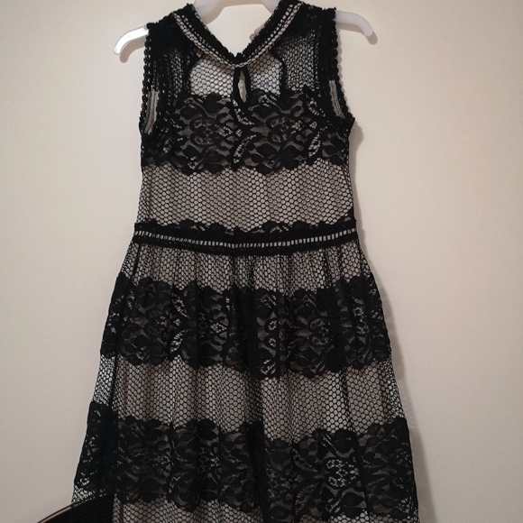 Black Lace Baby doll Dress - Picture 1 of 3